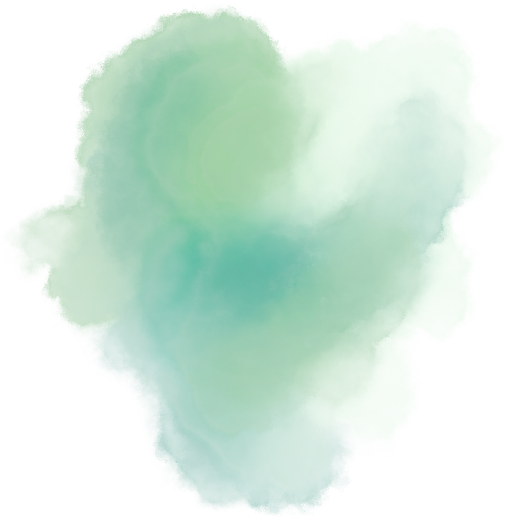 Aesthetic mint green spray ink Illustration